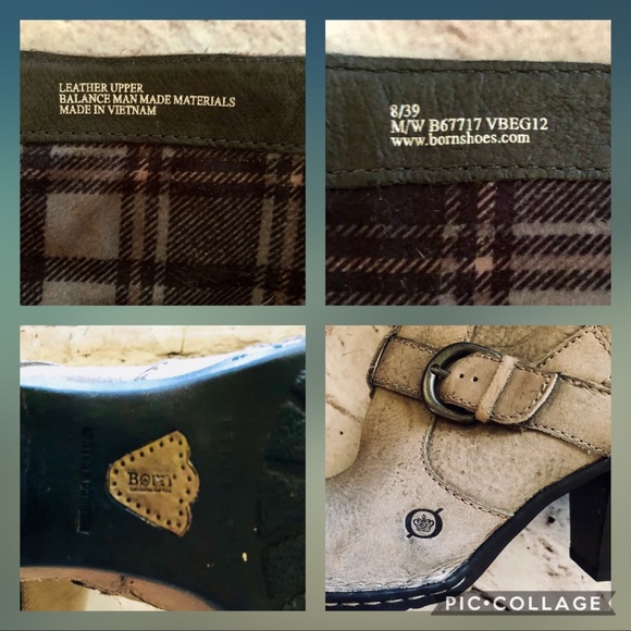 🚫🆂🅾🅻🅳🚫Born Leather Sz8.5 Calf-High Zippered - Picture 7 of 8